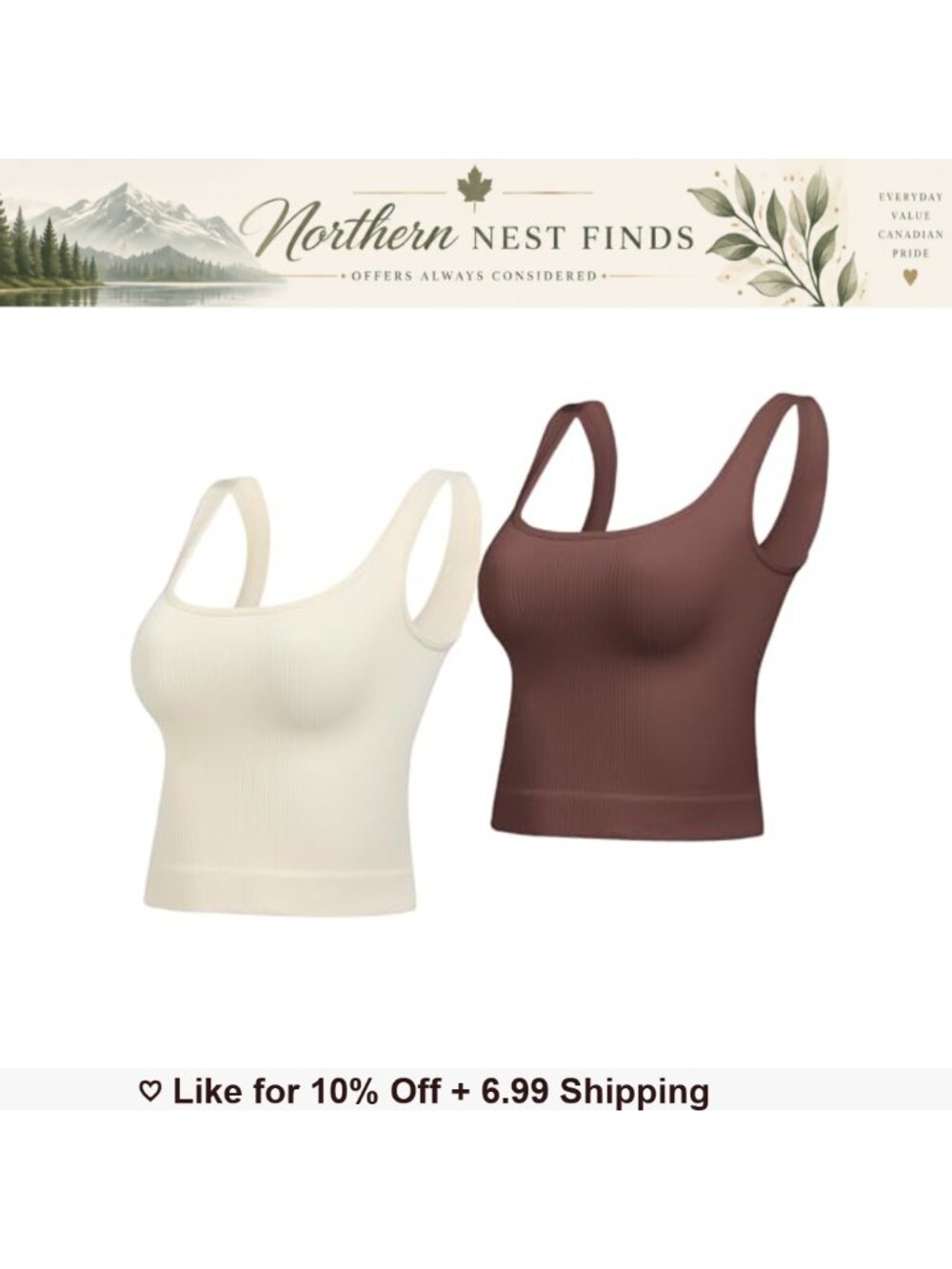 Seamless Ribbed Square Neck Crop Tank Top